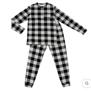 Kyte Baby - Men’s Jogger Pajama Set - Midnight Plaid - Large